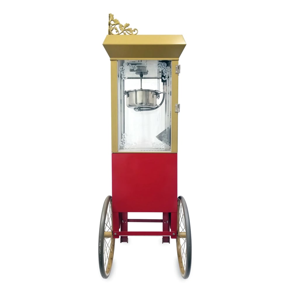 Gold Medal 2660GT Antique Deluxe Popcorn Machine w/ 6 oz Kettle & Gold