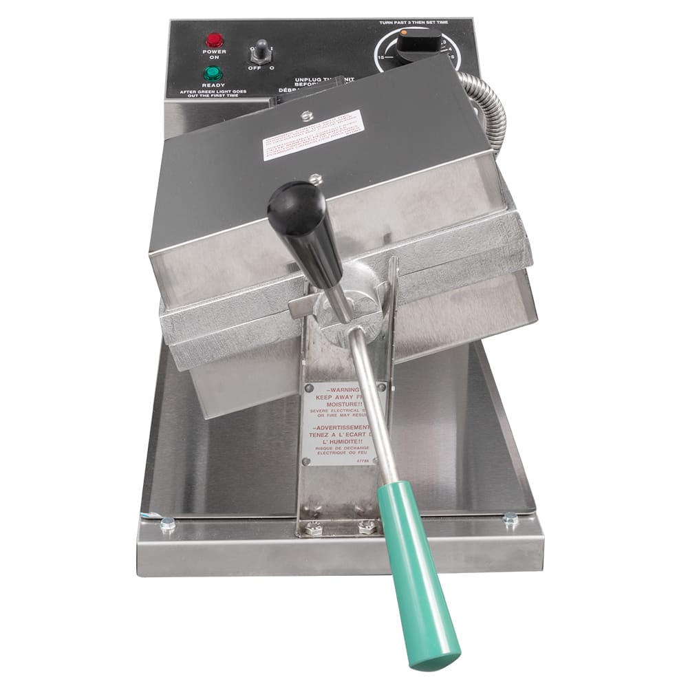 Gold Medal 5025 (4) Classic Belgian Waffle Maker w/ Stainless Steel