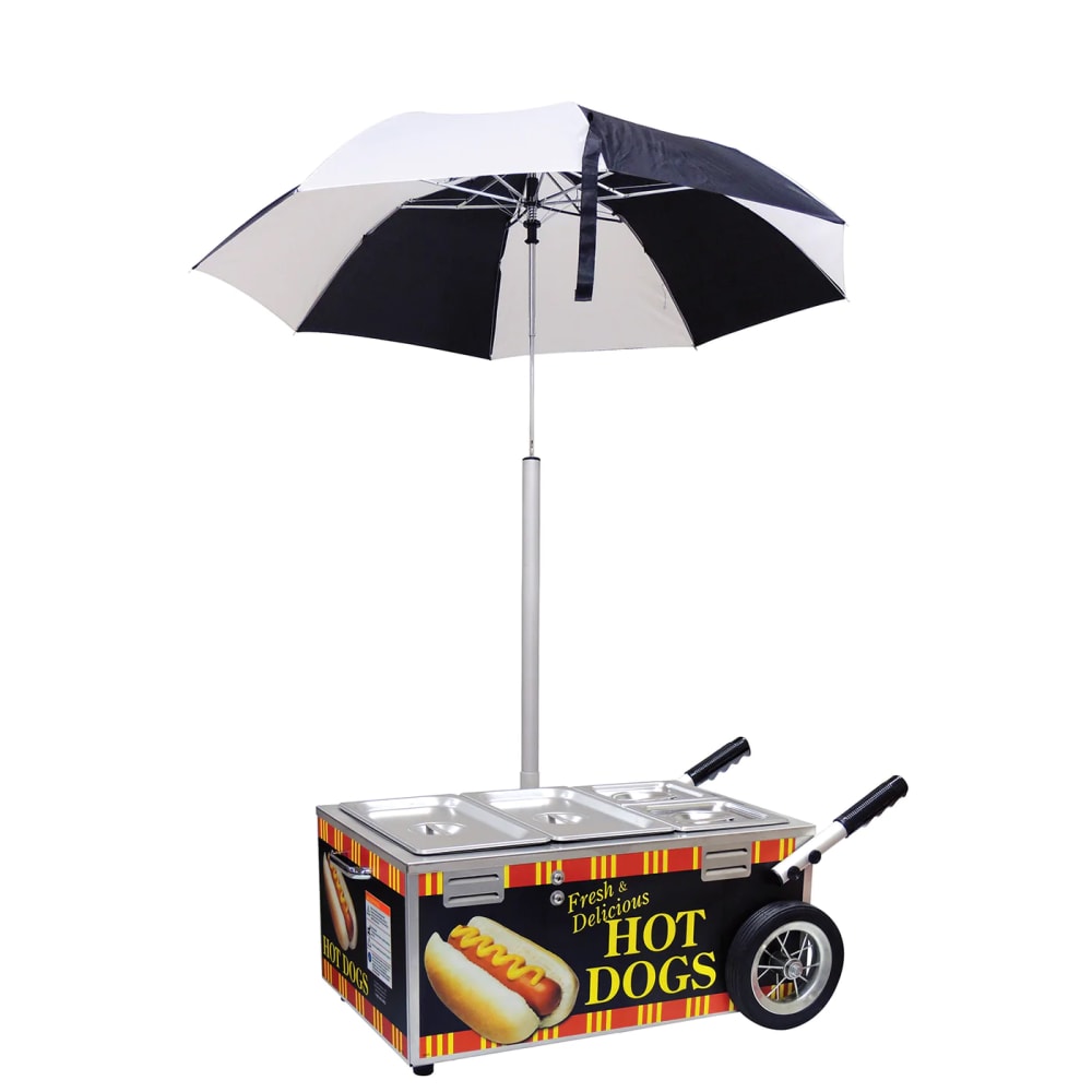 Gold Medal 8080NS Table Top Steamer Hot Dog Cart w/ 50 Franks  35 Bun  Capacity, 120v