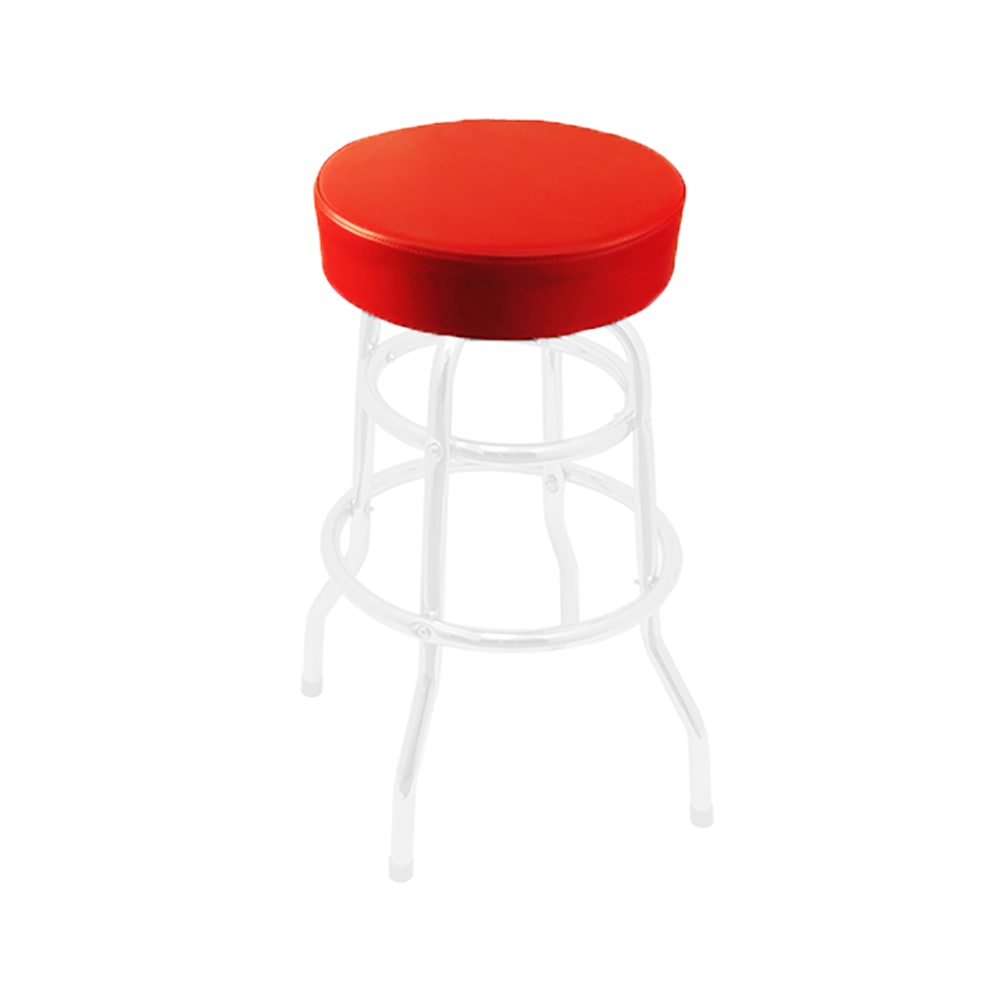 Oak Street SL2129TOPRED Replacement Button Top Bar Stool Seat, Red Vinyl