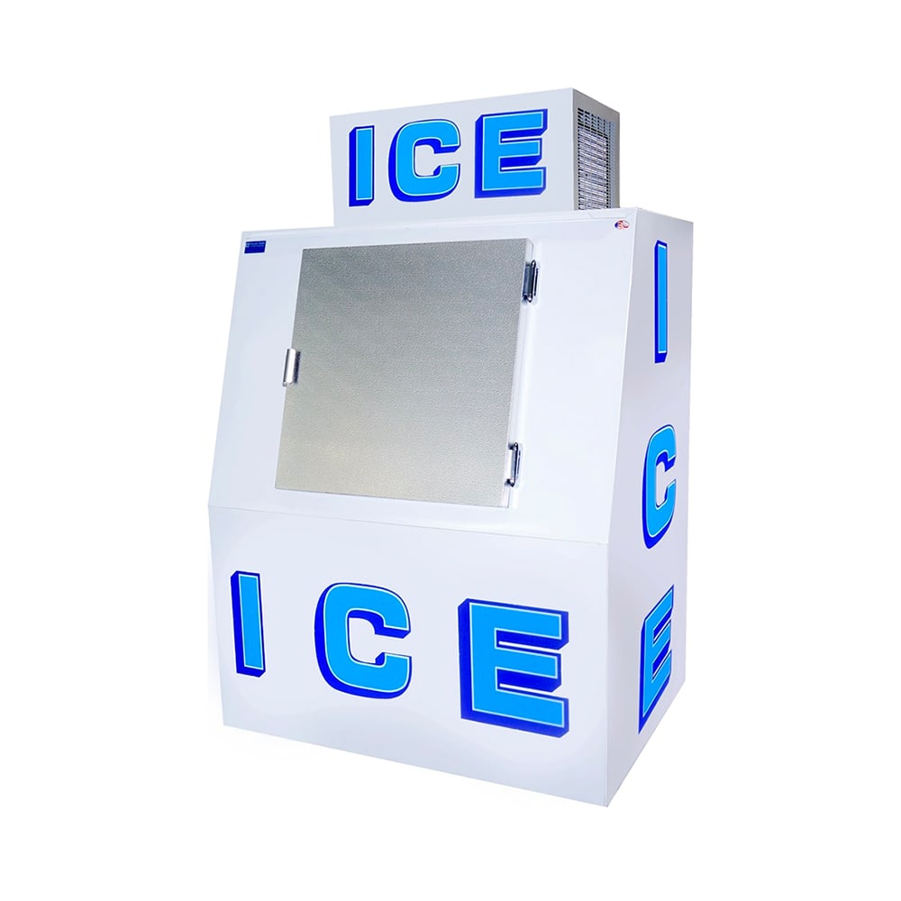 Polar Temp 380AD 48" Outdoor Slanted Ice Merchandiser w/ (41) 20 lb Bag