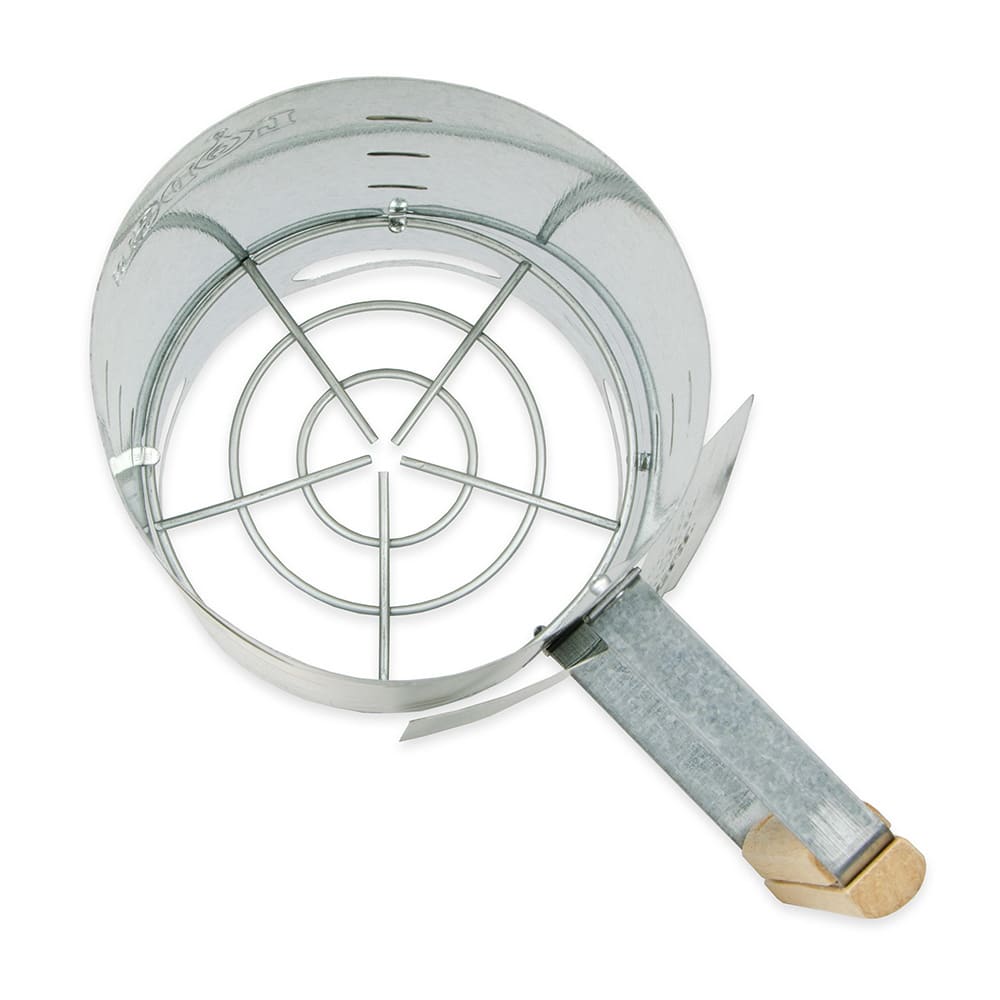 Lodge A51 6 1/2" Round Camp Charcoal Chimney Starter w/ Wooden Handle