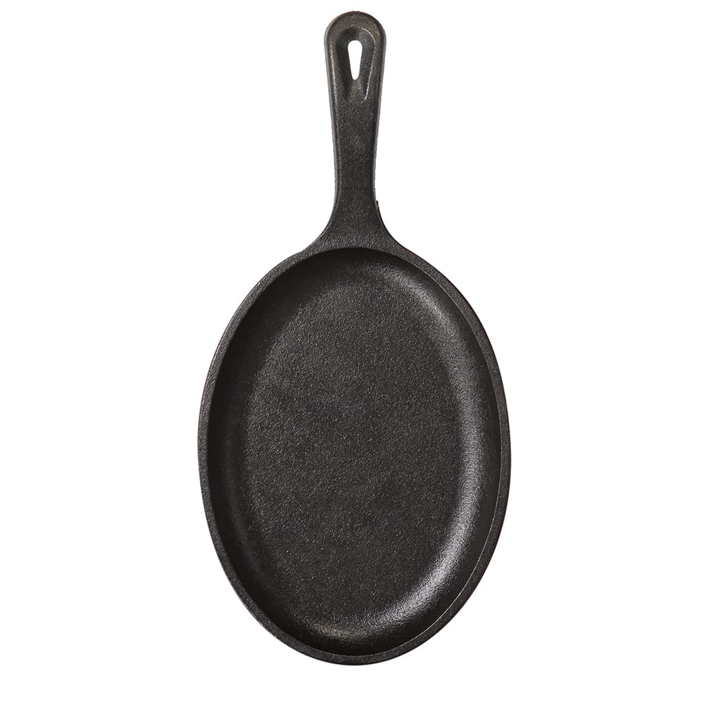 Lodge LOS3 Oval Serving Griddle w/ Handle 10" x 7 1/2", Cast Iron