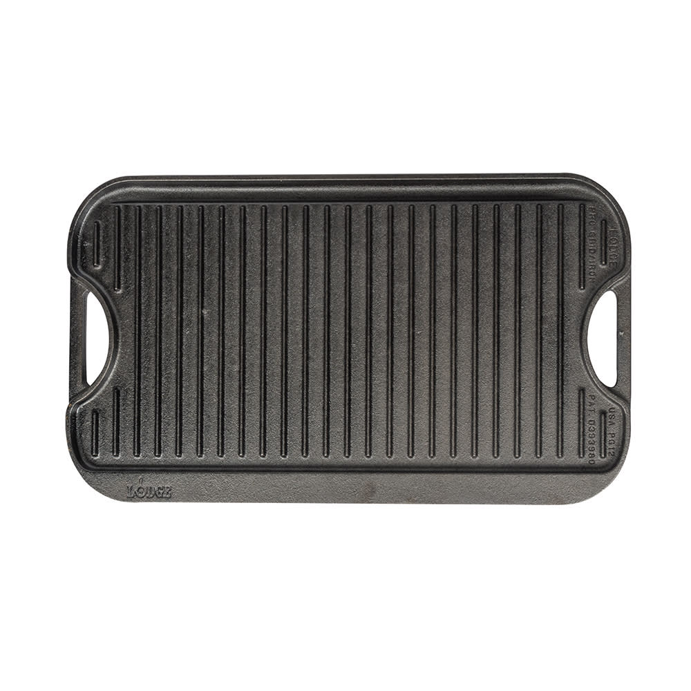 Lodge LPGI3 Rectangular Grill/Griddle Pan w/ Handles 20" x 10 1/2