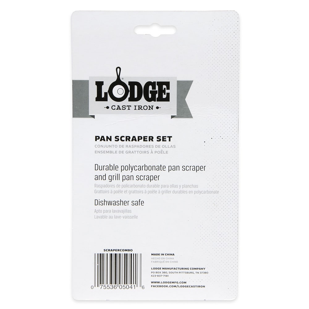 Lodge Grill Pan Scraper w/ Teeth & Assorted Angles
