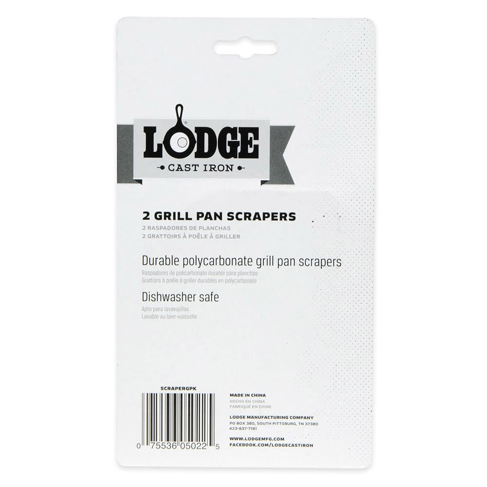 Lodge SCRAPERGPK Grill Pan Scraper w/ (1) Red & (1) Black, Polycarbonate
