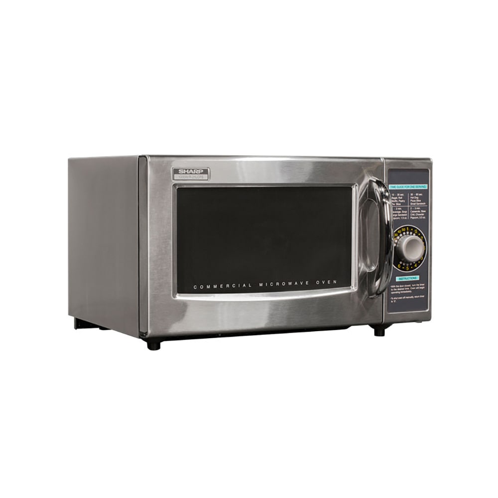 Sharp R21LCFS 1000w Commercial Microwave w/ Dial Control, 120v