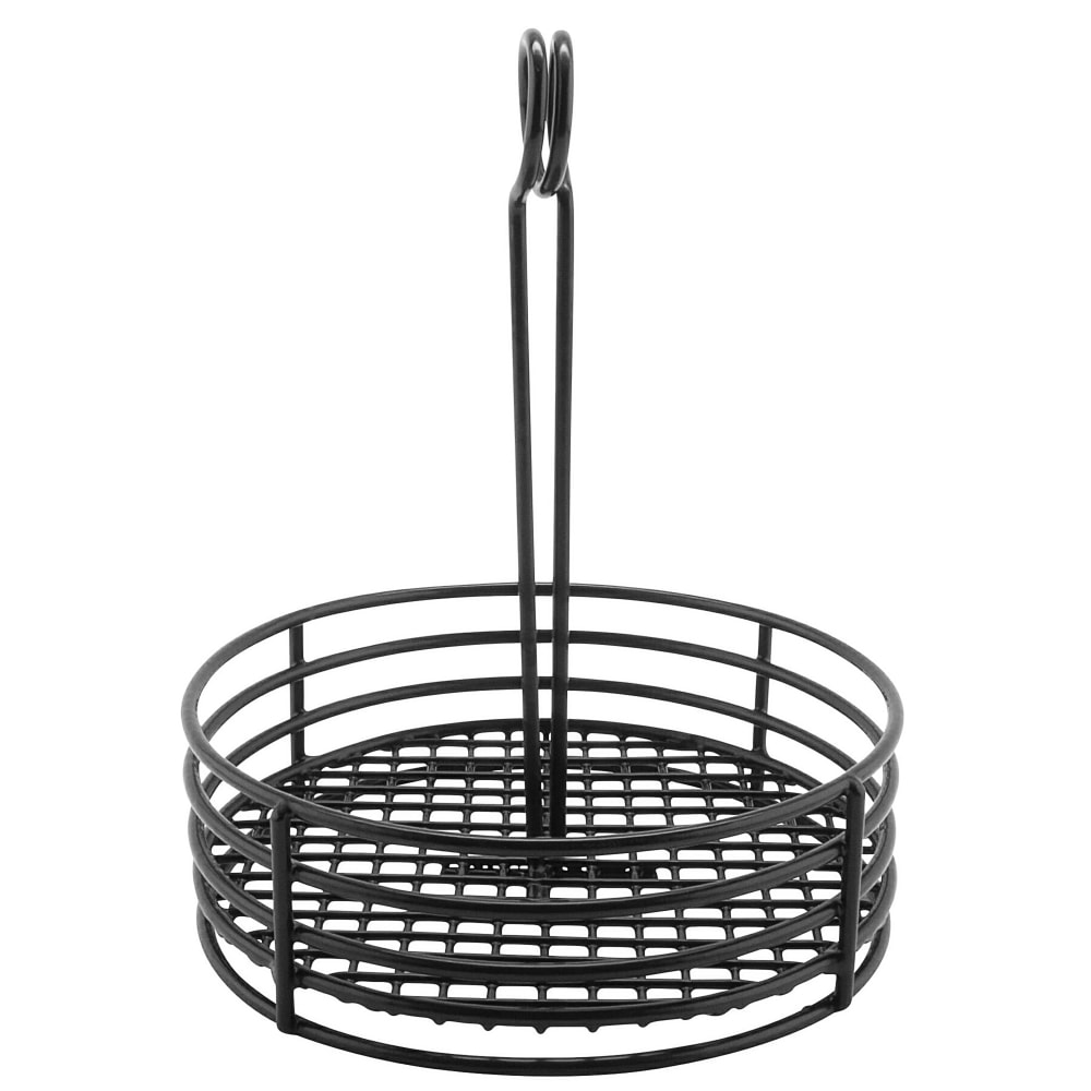 GET 431860 Round Condiment Caddy Iron, Black