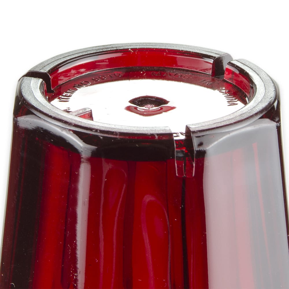 Winco - PTP-12R - 12 oz Red Pebbled Tumbler