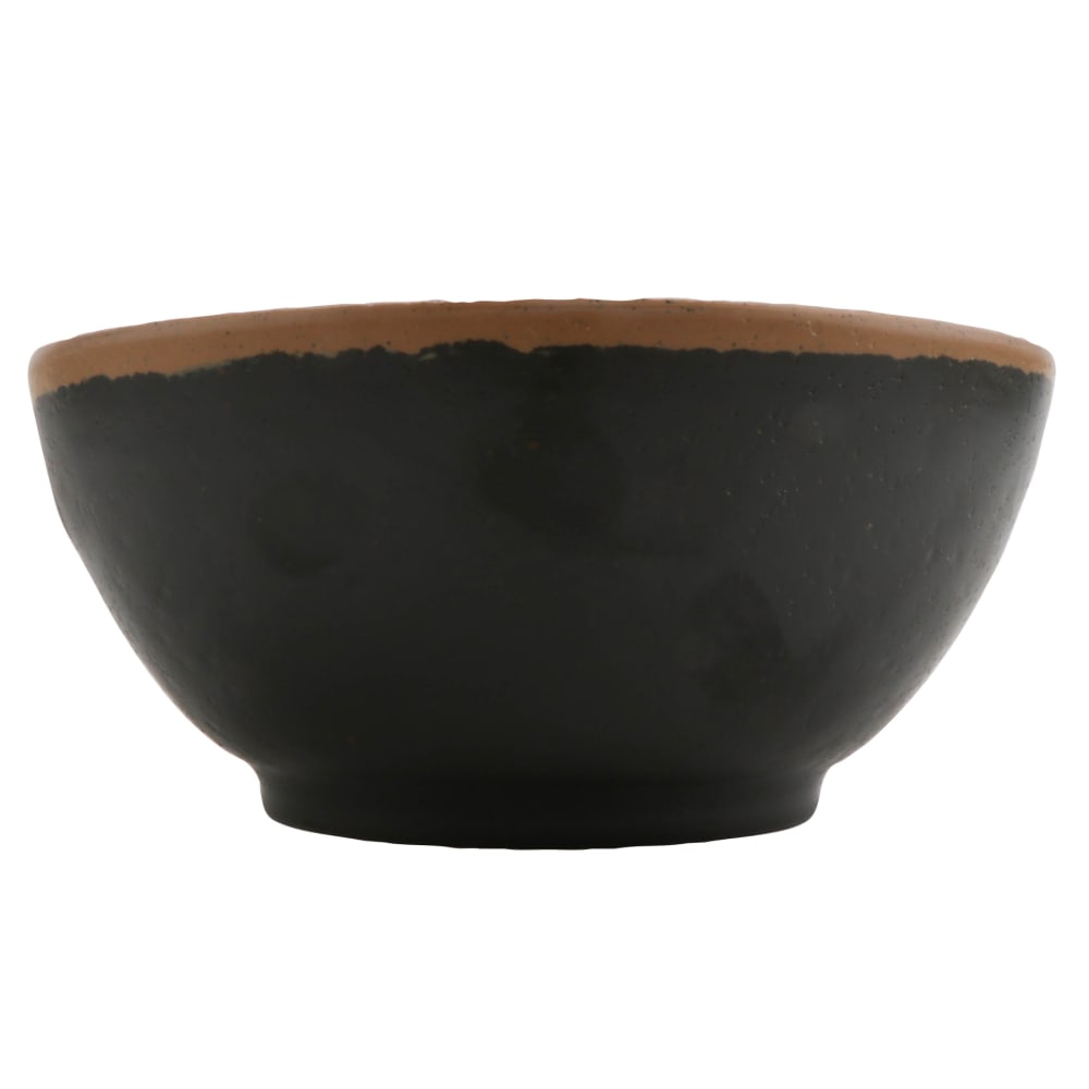 GET B302BR 20 oz Melamine Salad Bowl, Brown w/ Clay Trim