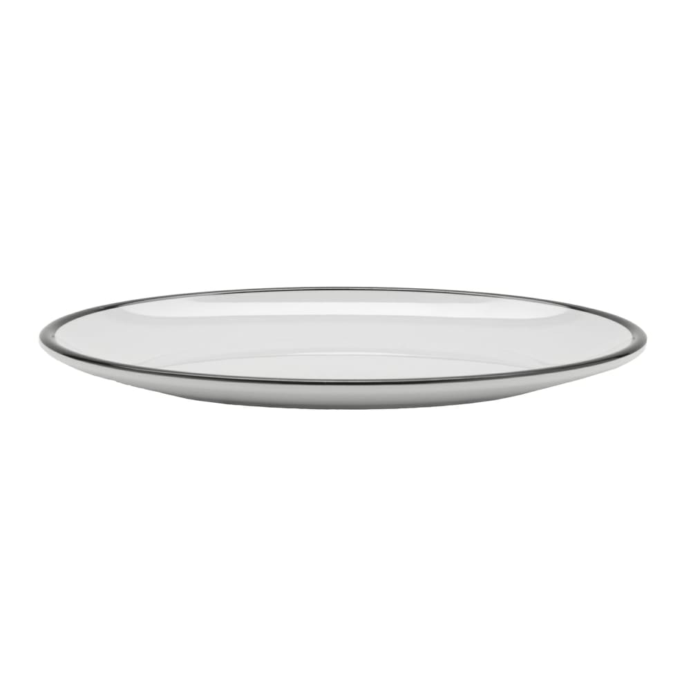 GET OP1291W/BK 12 1/4" x 9" Oval Bistro™ Dinner Plate Melamine