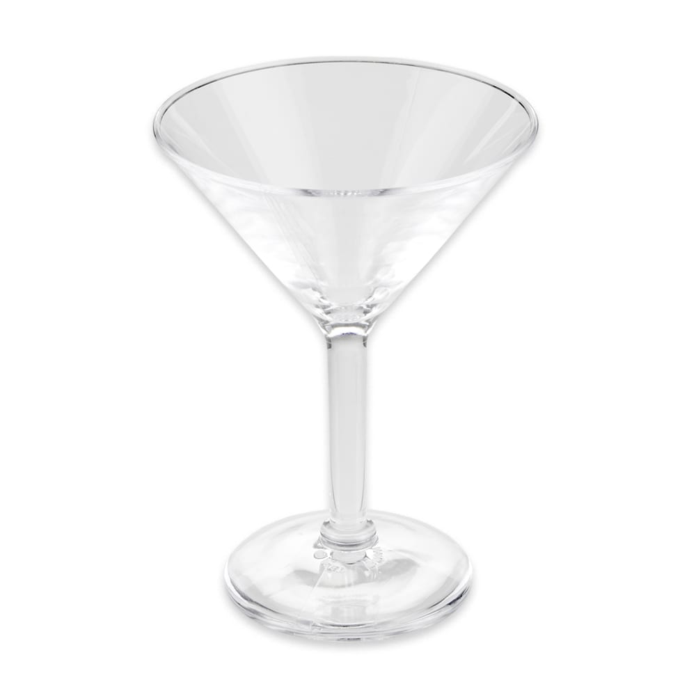 G.E.T Dozen SW-1402-1-SAN-CL Clear SAN Plastic 6 Oz Martini Glass 