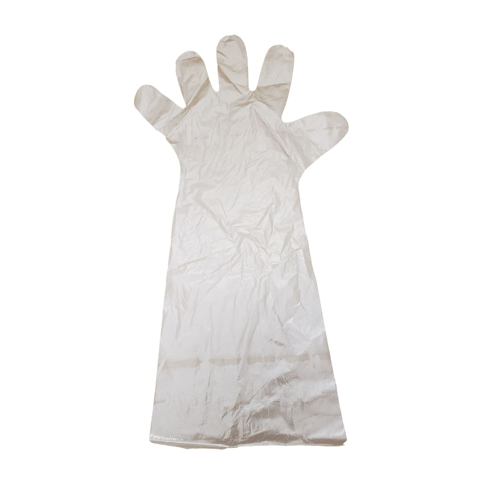 Rofson DEG500 Disposable Elbow Gloves Poly, Clear