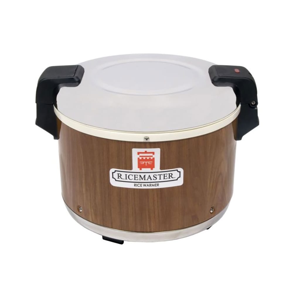 Town 56916W 18 qt Electric Rice Warmer, Wood Grain Exterior, 120 V