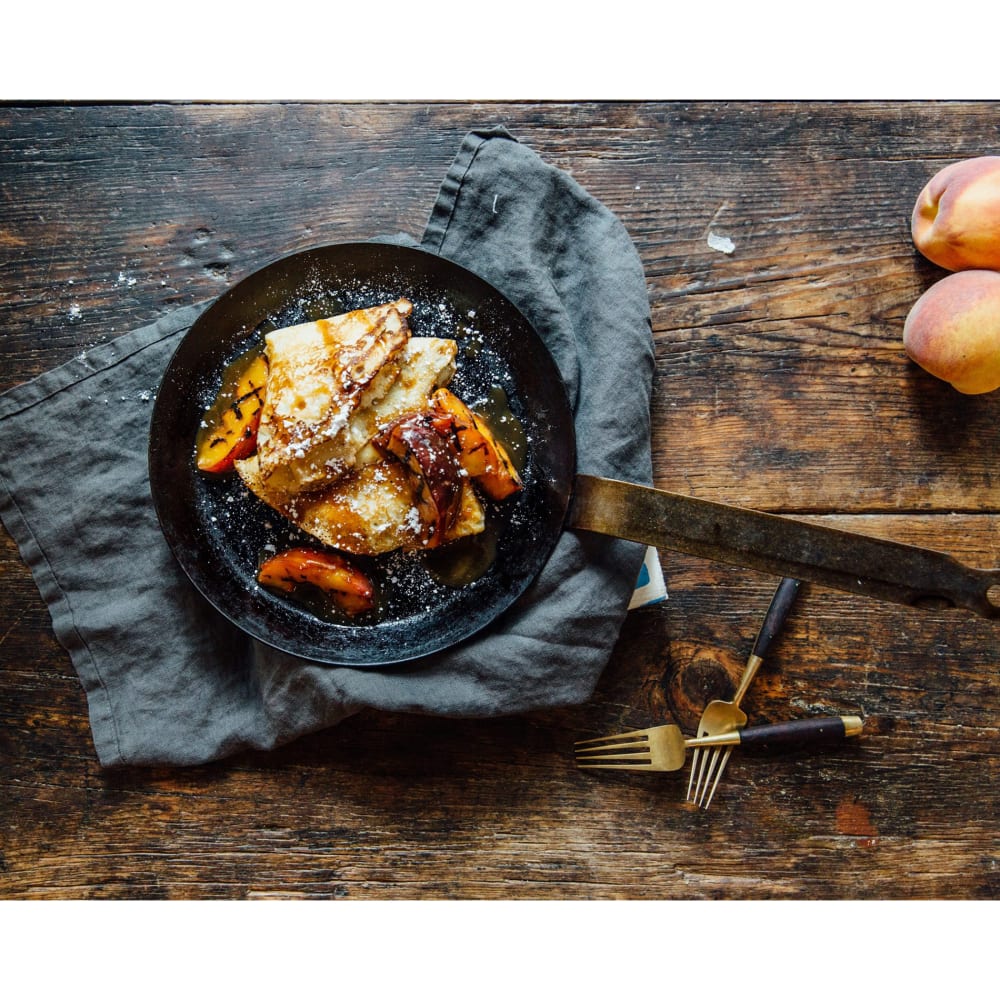 Matfer Bourgeat 062031 7" Black Steel Crepe Pan w/ Iron Loop Handle