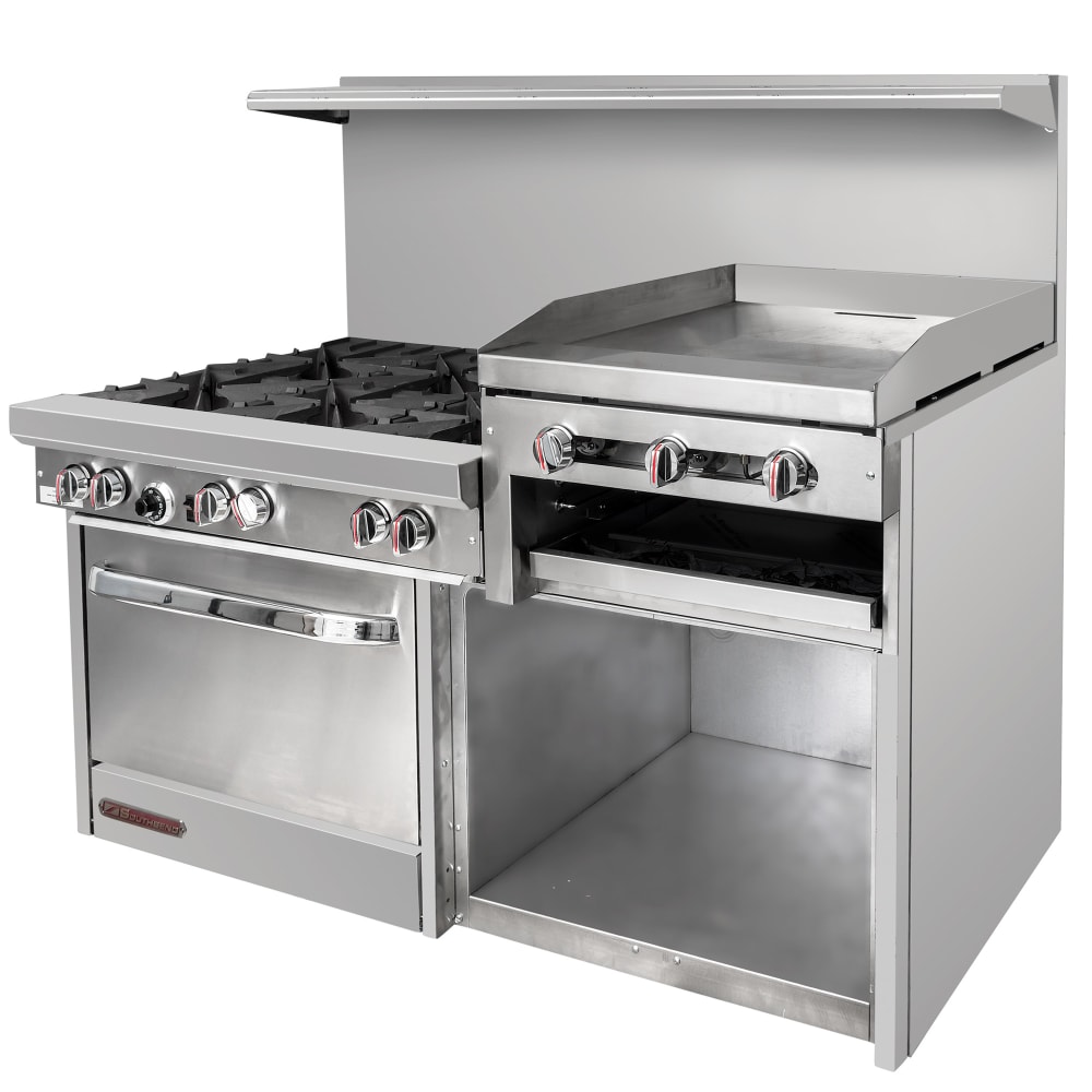 Southbend S60AC2RR 60" 6 Burner Gas Range w/ Griddle/Broiler