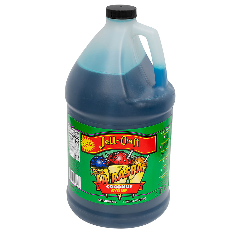 JellCraft 10184GAL 1 gal Coconut Snow Cone Syrup