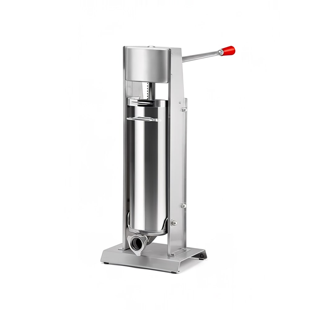 Omcan 44924 15 lb Manual Vertical Sausage Stuffer w/ (4) Funnels, Stainless Steel