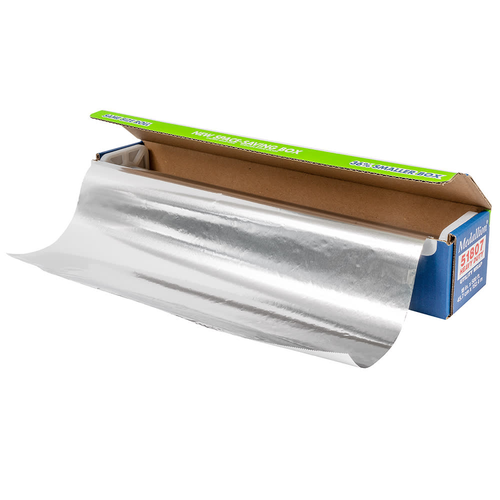 HandiFoil 51807 500 ft Heavy Duty Aluminum Foil Roll, 18"W