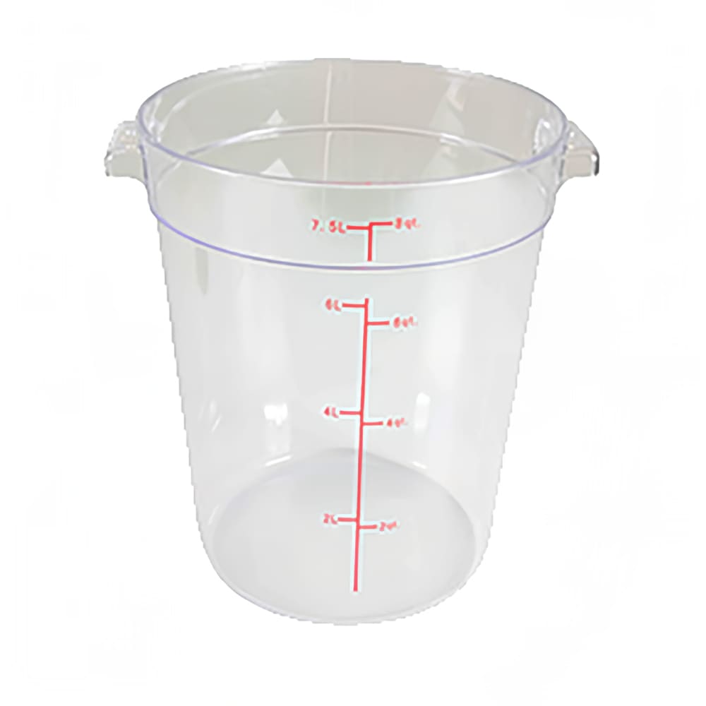 Thunder Group 18 Quart Square Clear Polycarbonate Food Storage