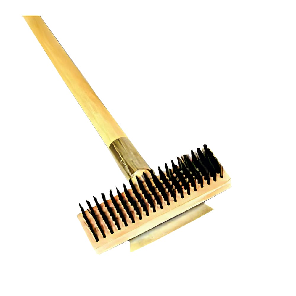 20 HEAVY DUTY COMMERCIAL WIRE GRILL BRUSH W/SCRAPER