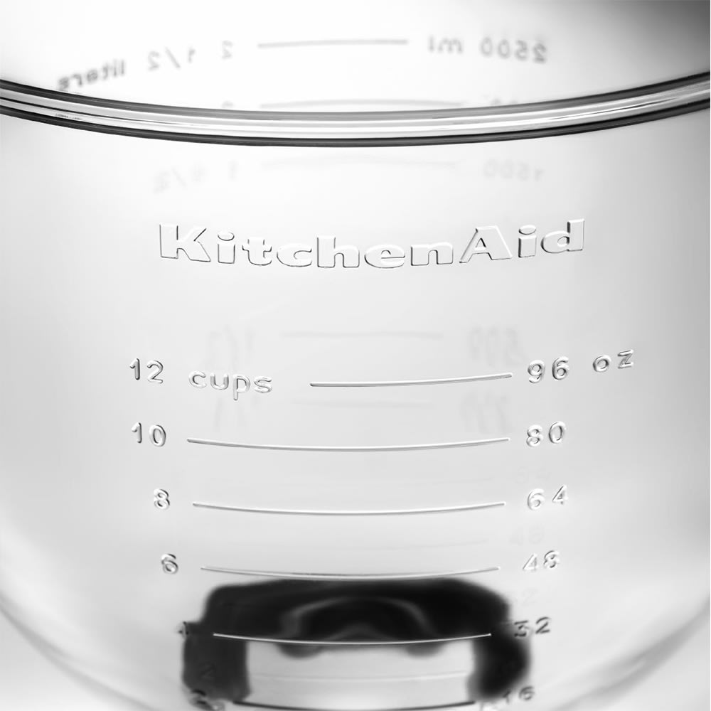 KitchenAid K5GB Glass Bowl w/ Measurement Markings & Lid for 5 qt