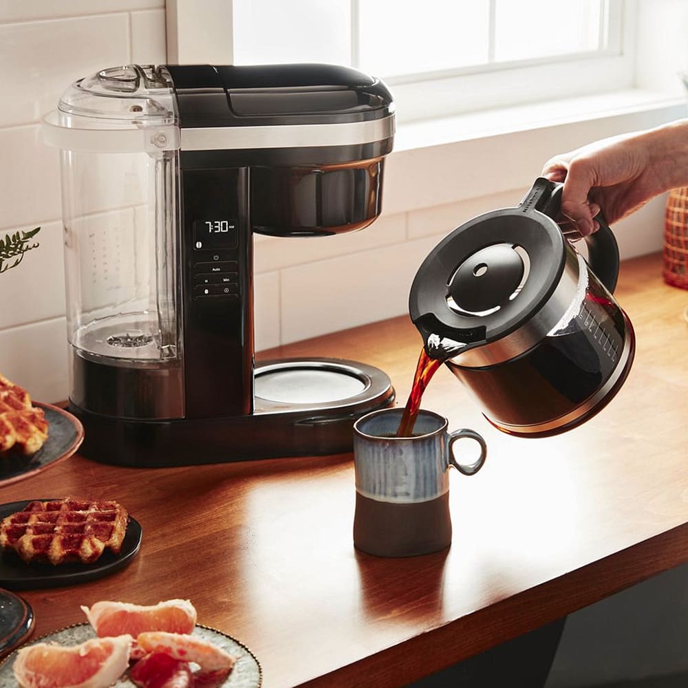 KitchenAid KCM1208OB 12 Cup Drip Coffee Maker w/ Glass Carafe Onyx Black