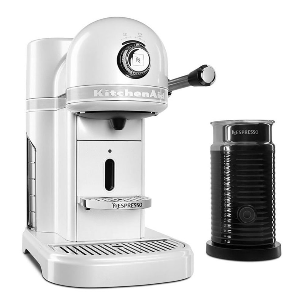 Eik Scepticisme ik ben verdwaald KitchenAid KES0504FP0 Nespresso® 1.3L Espresso Coffee Maker w/ Milk  Frother, White