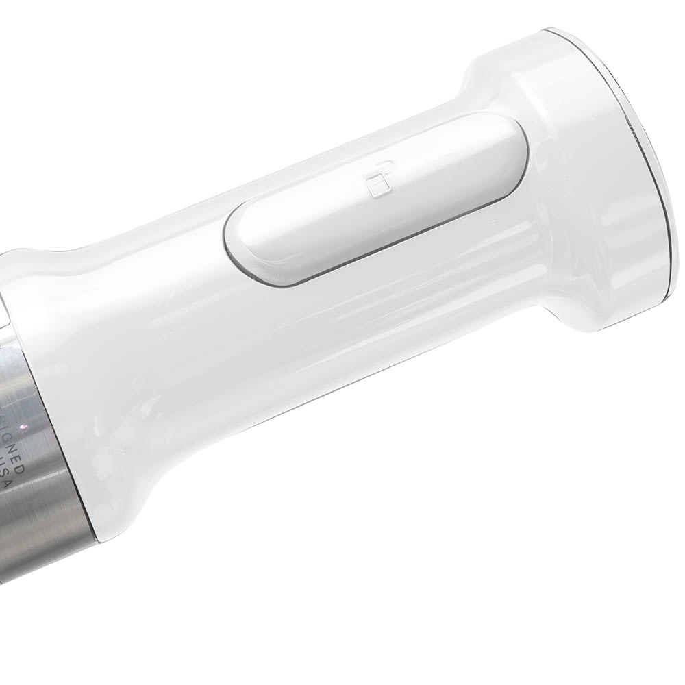 KitchenAid KHBBV53WH Cordless Hand Blender w/ 8" Blending Arm, White