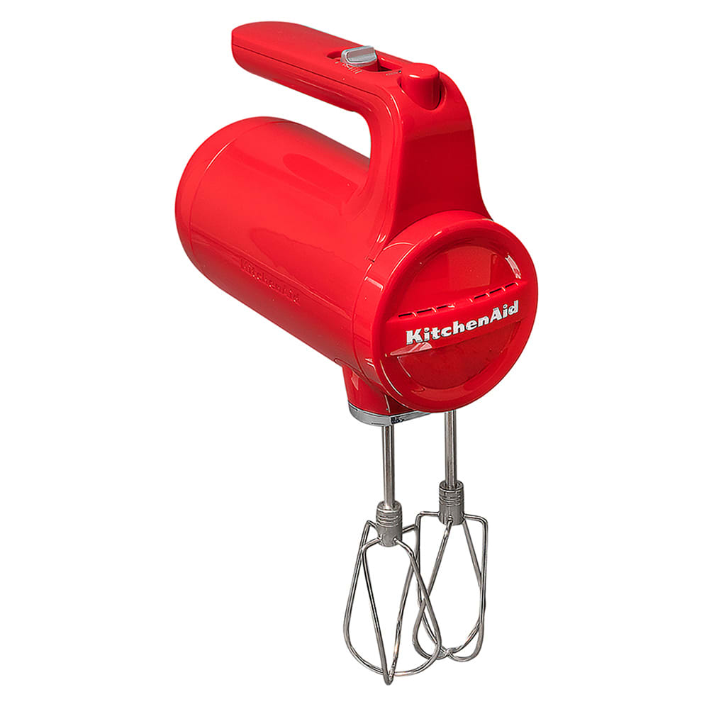 KitchenAid KHMB732PA Cordless Hand Mixer w/ 7 Speeds, Passion Red