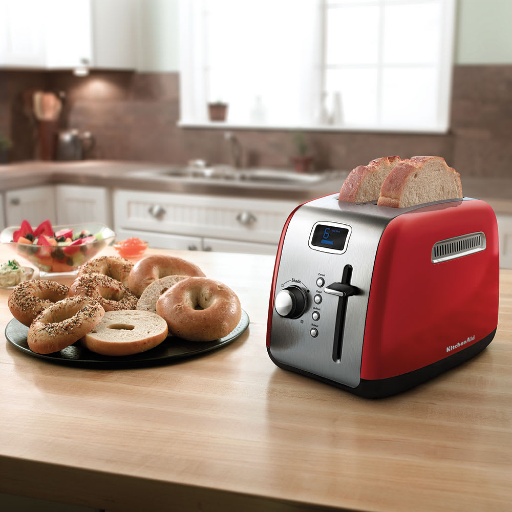 KitchenAid KMT222ER 2Slice Toaster w/ Manual HighLift Lever, Empire Red