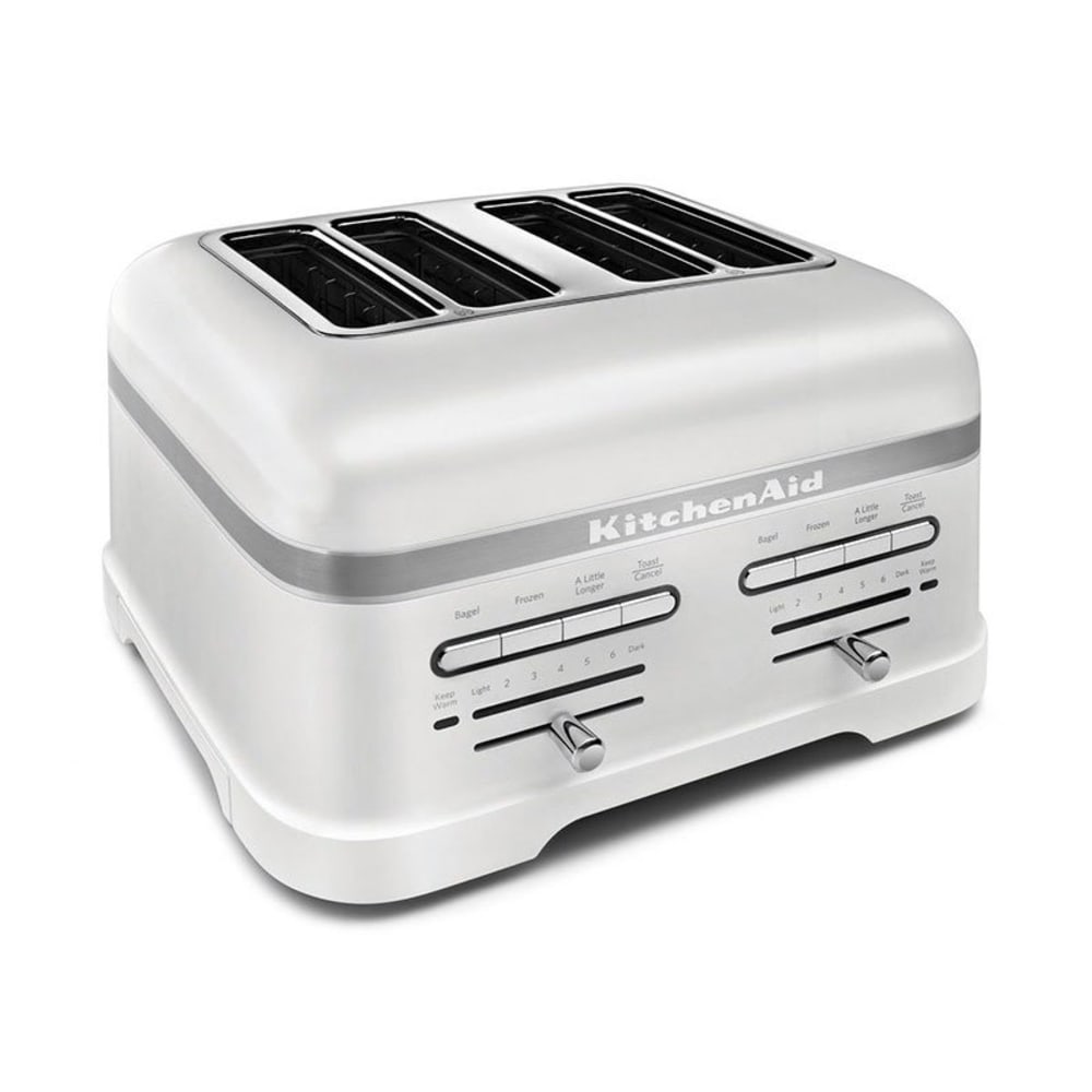 indelukke tøffel Foran dig KitchenAid KMT4203FP Pro Line 4 Slice Automatic Toaster - Frosted Pearl