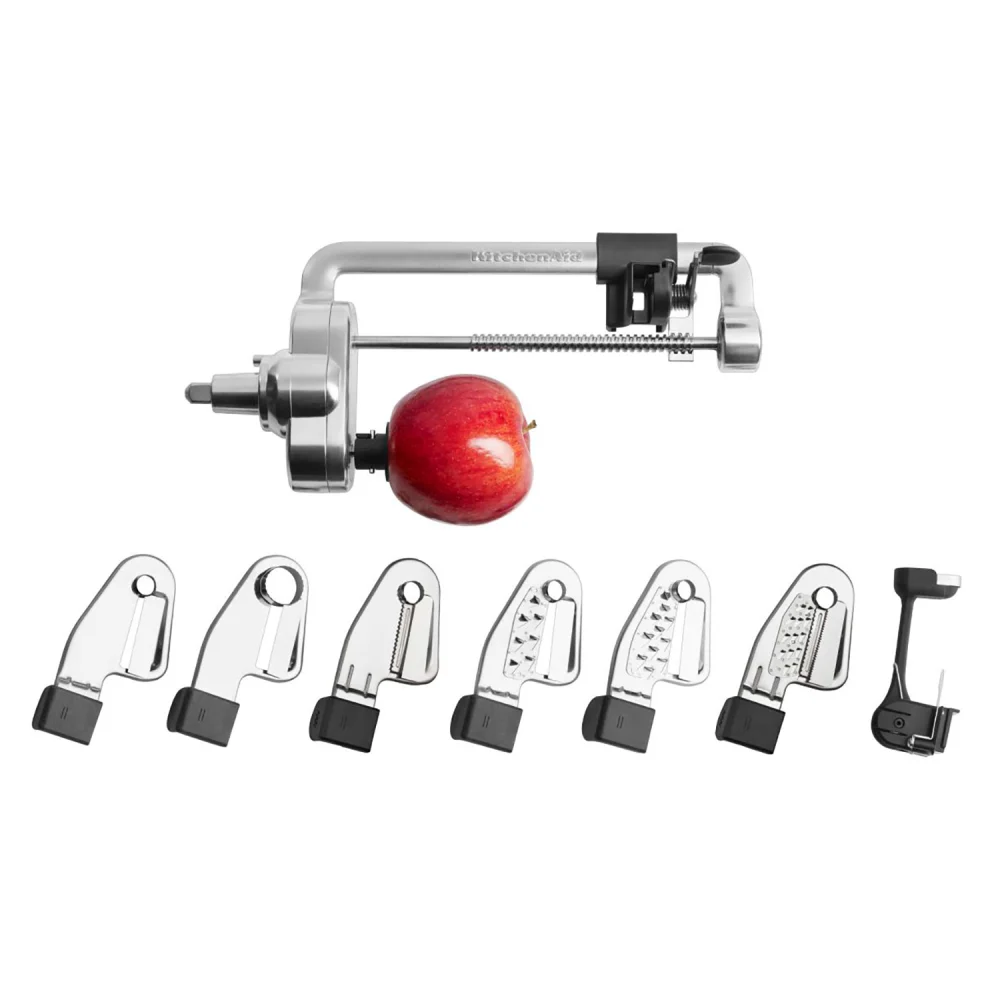 KitchenAid KSM2APC 7 Blade Spiralizer Plus with Peel, Core and Slice Stand Mixer Attachment