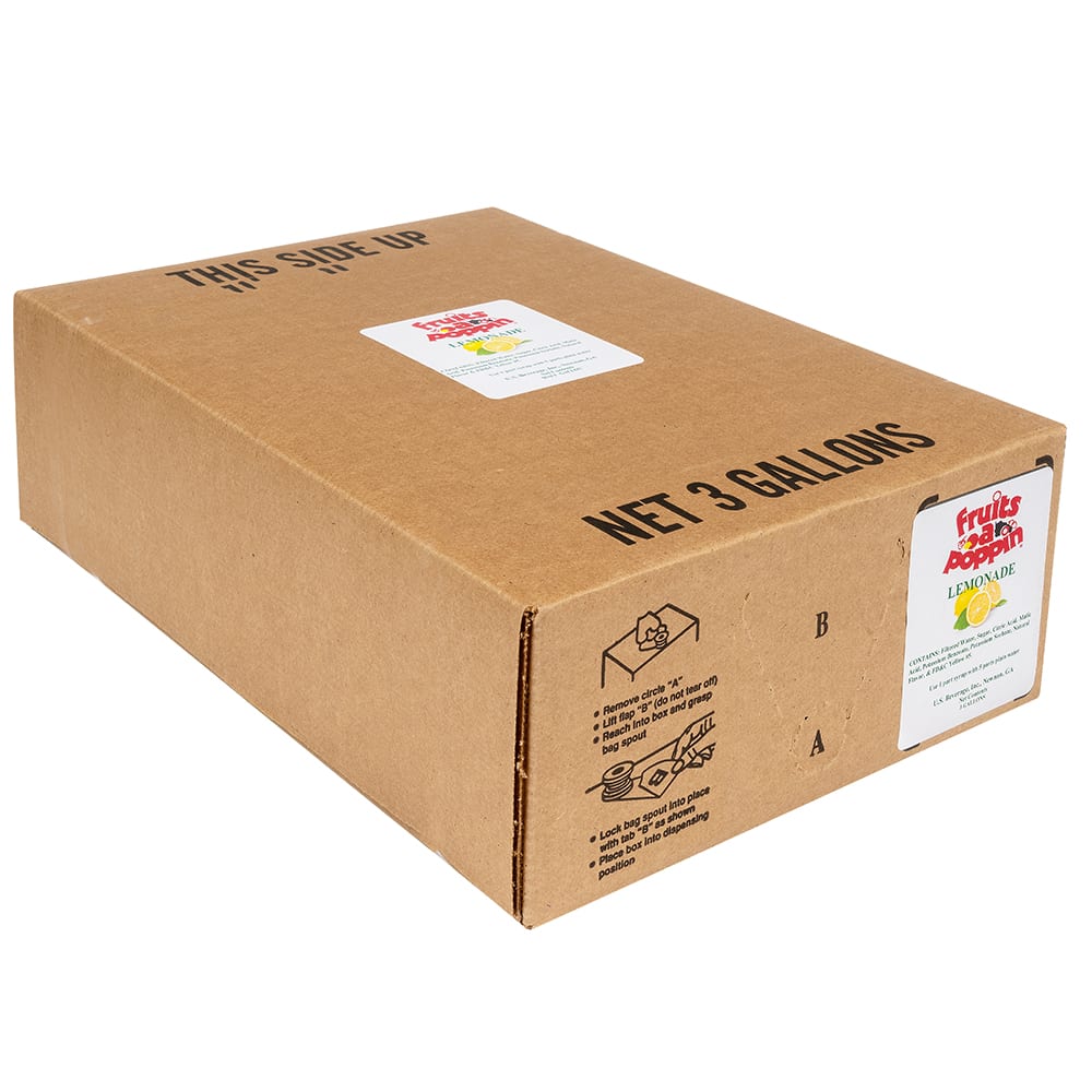 Coastal Packaging 030555201041 3 gal Bag in a Box Lemonade Concentrate Mix