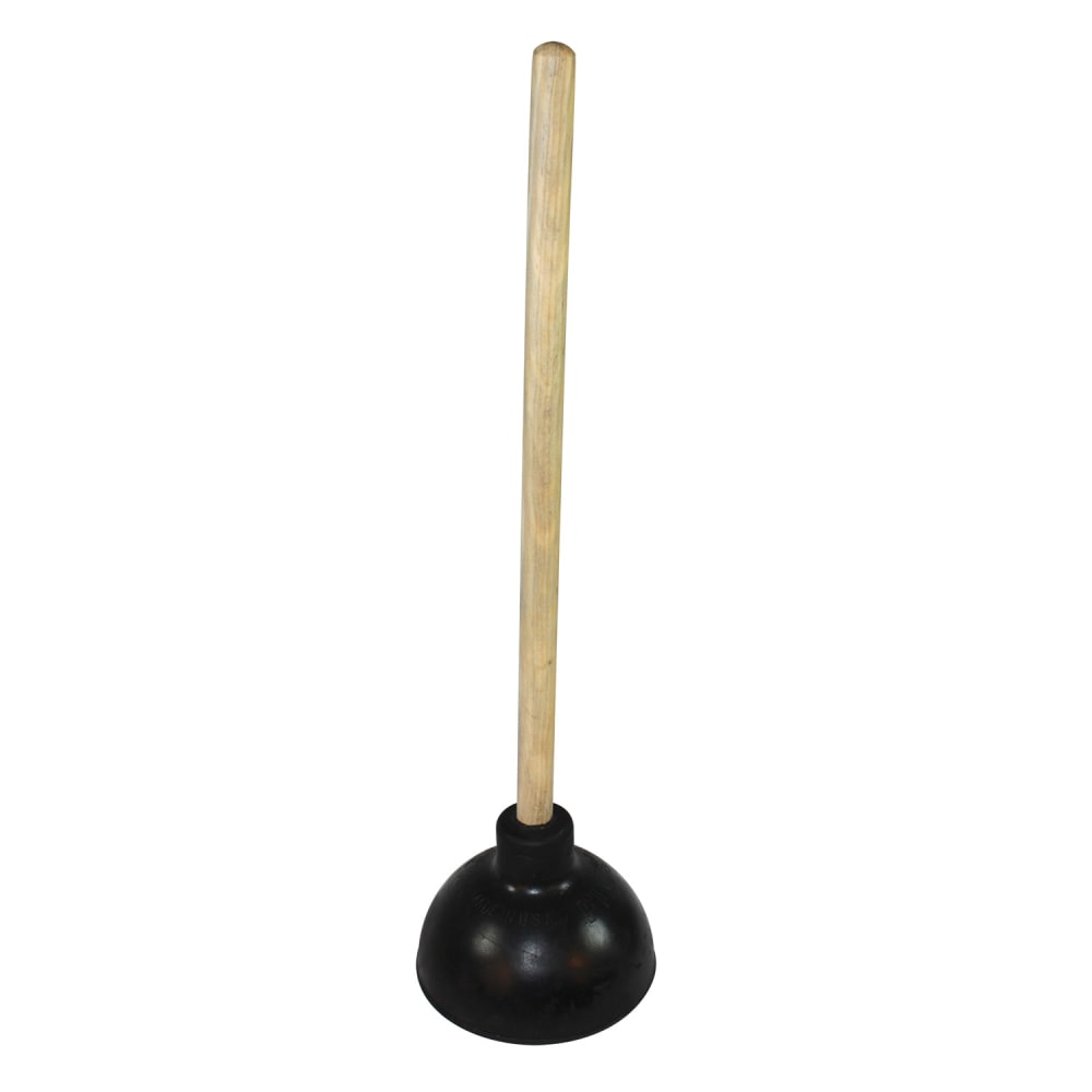 Impact 9200 25" Toilet Plunger Wood Handle, Black