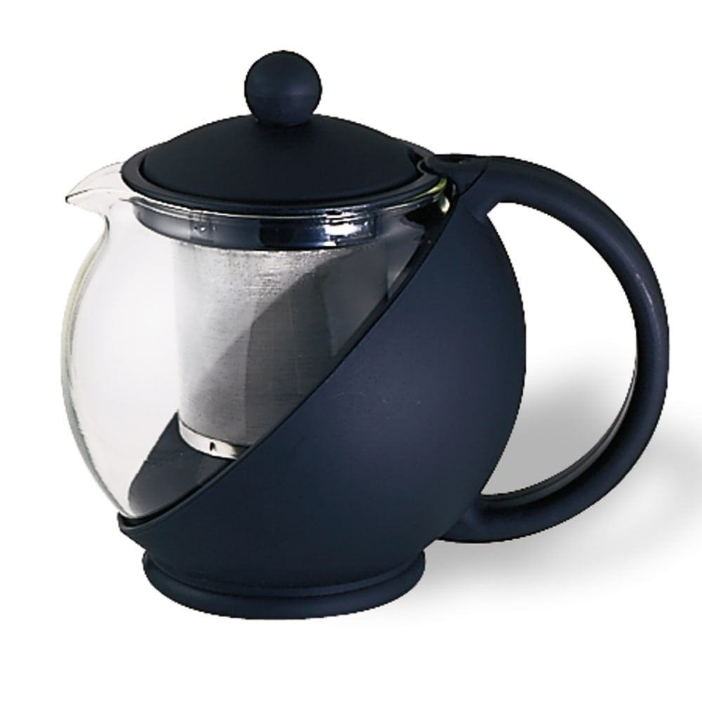 Service Ideas TT07SS Tea Time Round Teapot, 24 ounces, Stainless Steel,  Polished