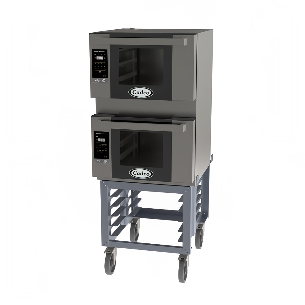 Cadco BLS3HGD2 Double Half Size Electric Convection Oven 2.88kW, 120v