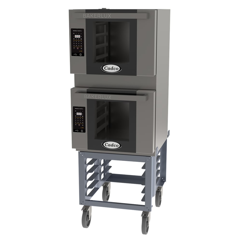 Cadco BLS4HLD2 Double Half Size Electric Convection Oven 7.6kW, 208240v/1ph