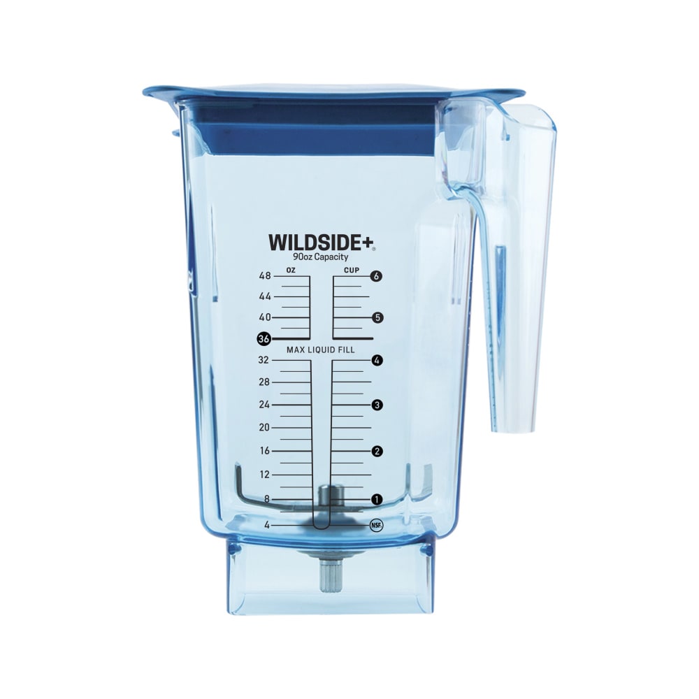 Blendtec 4061262 75 oz Four Side™ Jar w/ Blue Hard Lid & 3" Wingtip