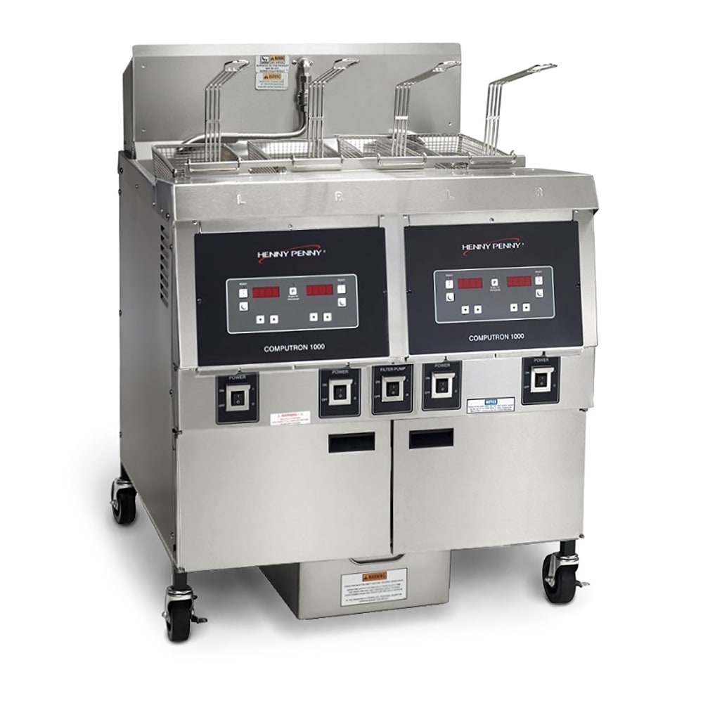 Henny Penny OFE322.03 Electric Fryer (2) 65 lb Vats, Floor Model