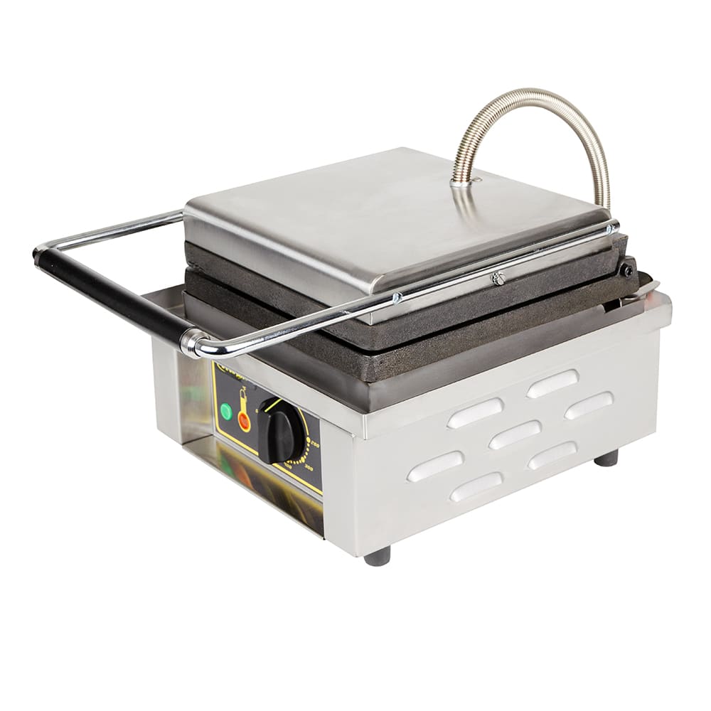 Equipex GES20/1 Single Liege Waffle Maker w/ Cast Iron Grids, 1750W