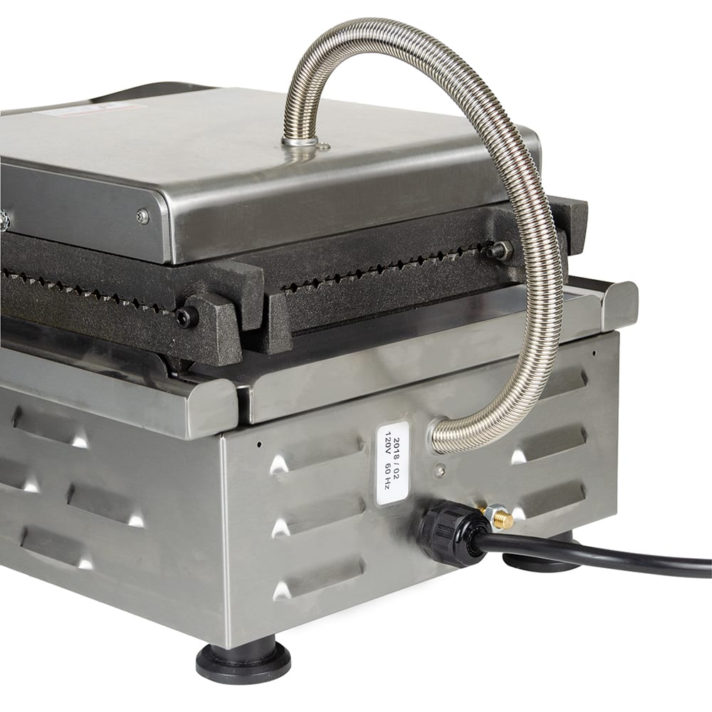 Equipex GES40/1 Single Waffle Maker w/ Cast Iron Plates, 120v