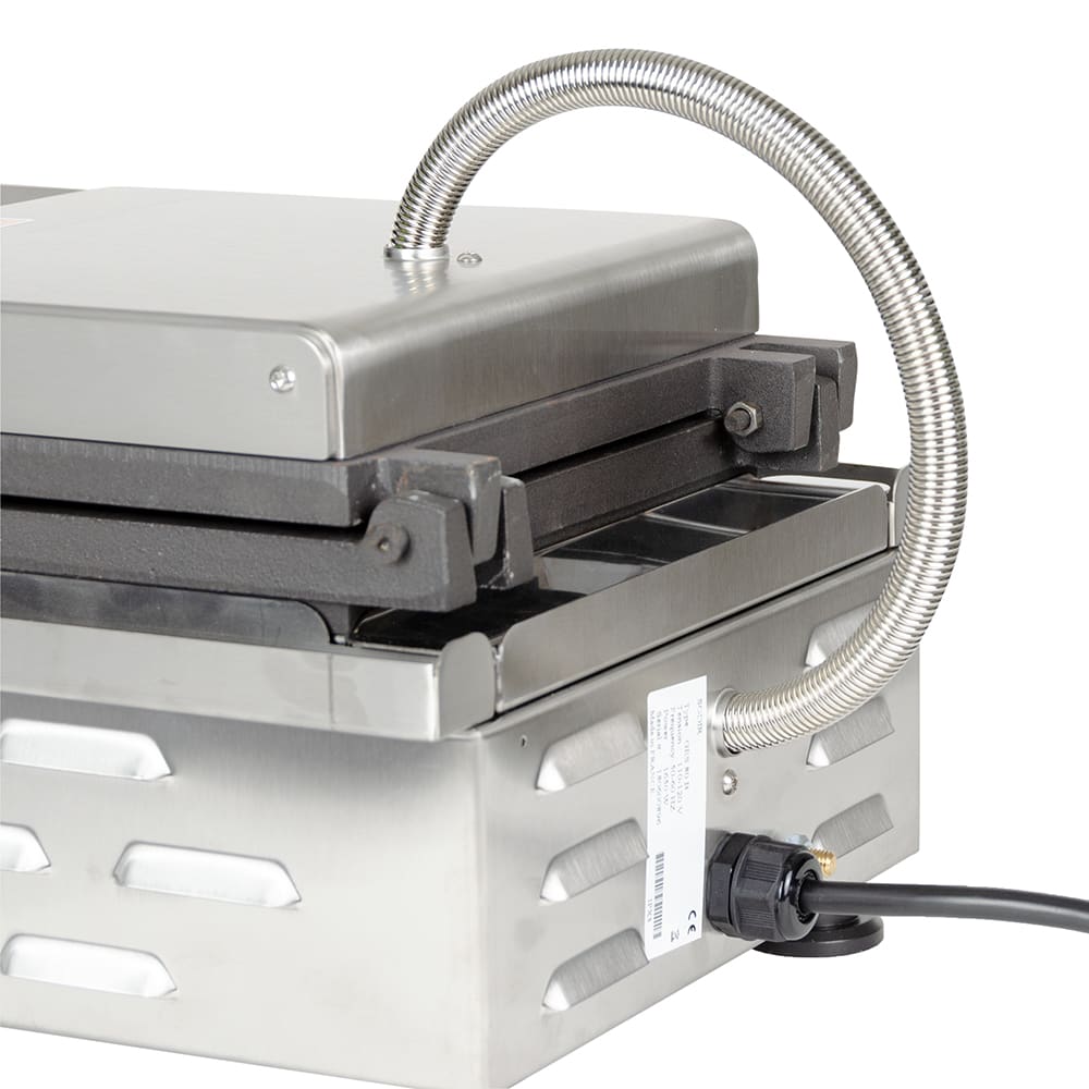 Equipex GES80/1 Single Specialty Waffle Maker w/ Cast Iron Grids, 1750W