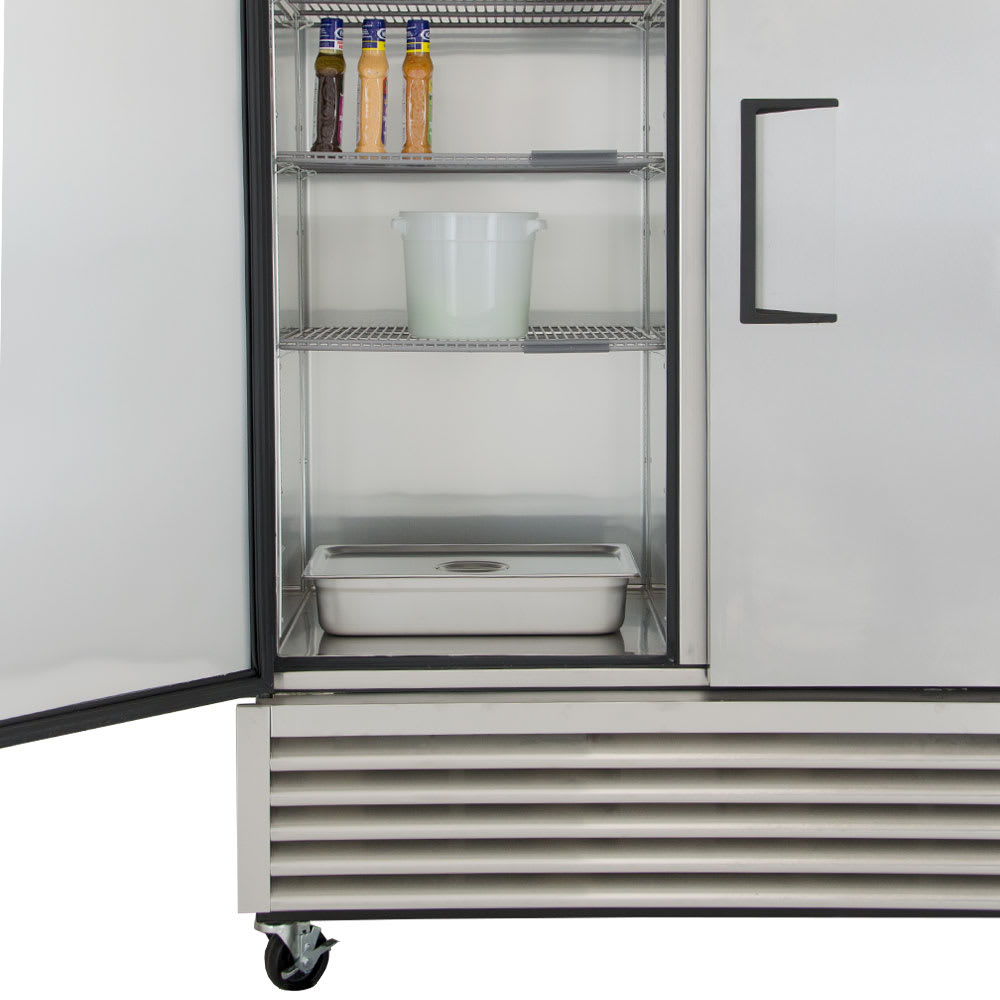 True T49DT 54" Two Section Commercial Refrigerator Freezer Solid