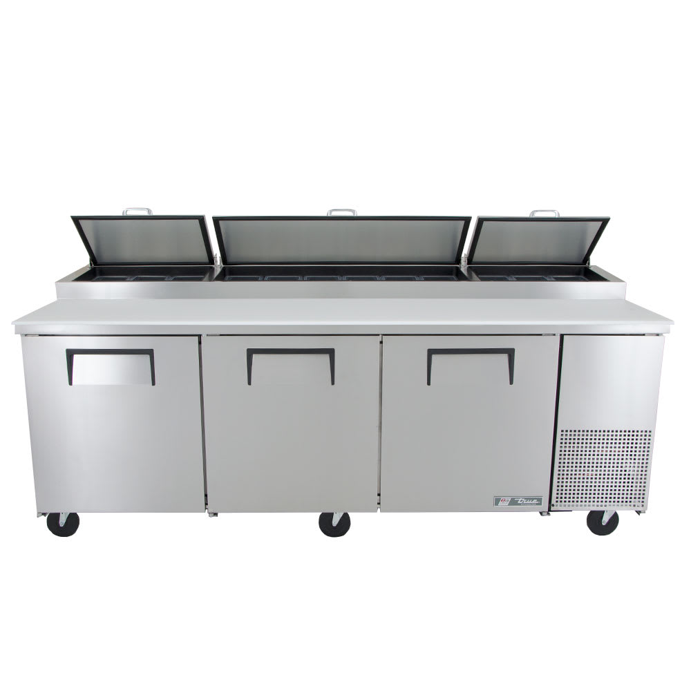 True TPP93 93" Pizza Prep Table w/ Refrigerated Base, 115v