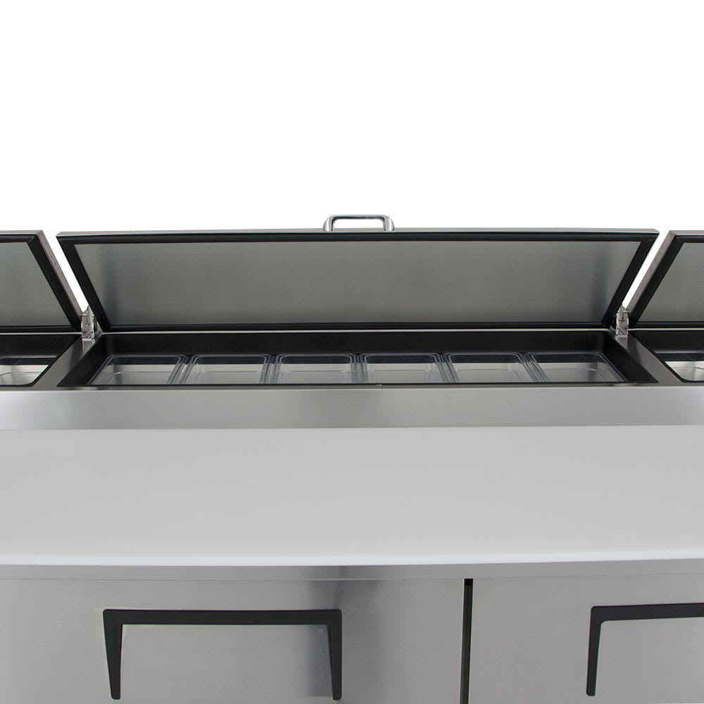 True TPP93 93" Pizza Prep Table w/ Refrigerated Base, 115v