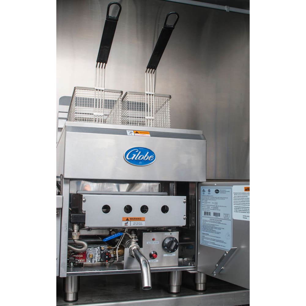 Globe GF30PG Countertop Gas Fryer (1) 30 lb Vat, Liquid Propane