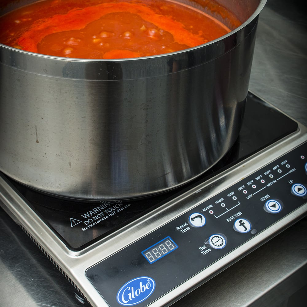 Globe IR1800 Countertop Induction Cooktop w/ (1) Burner, 120v