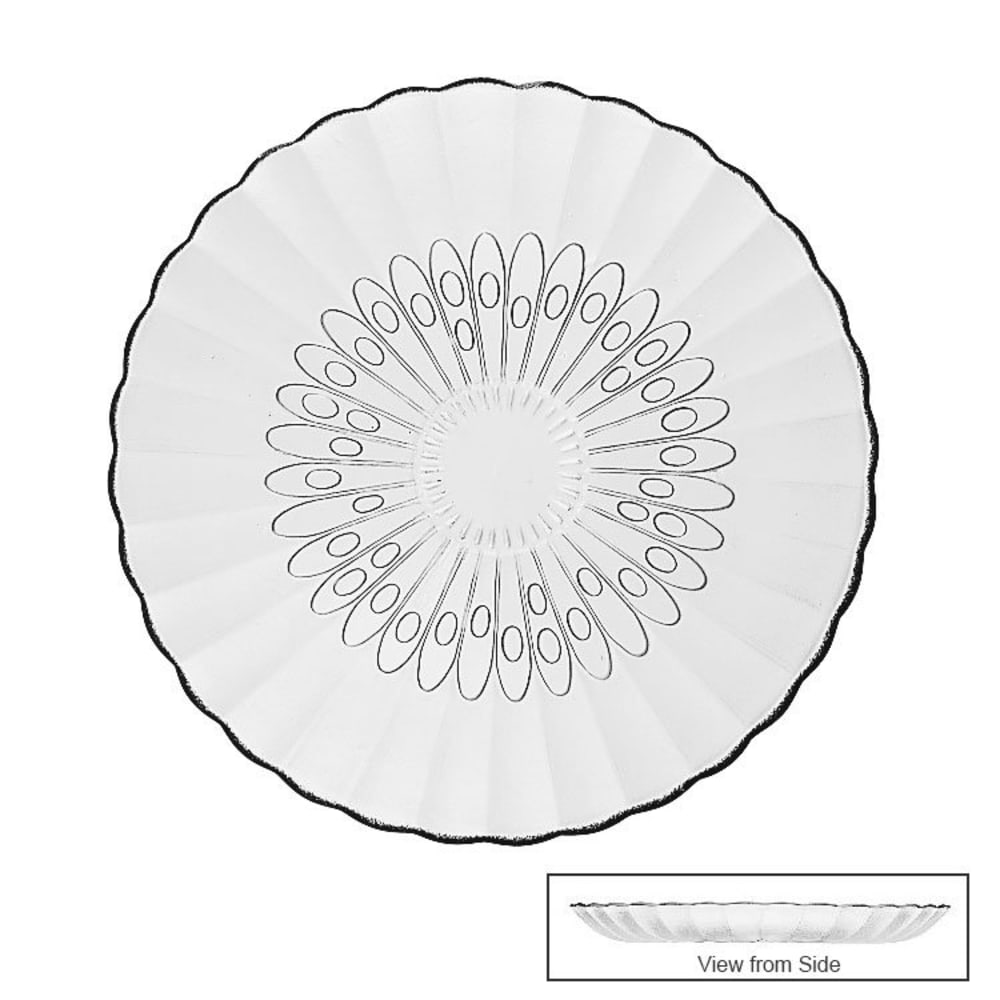 Libbey 15500 7 37/64" DuraTuff Bouquet Glass Salad Plate
