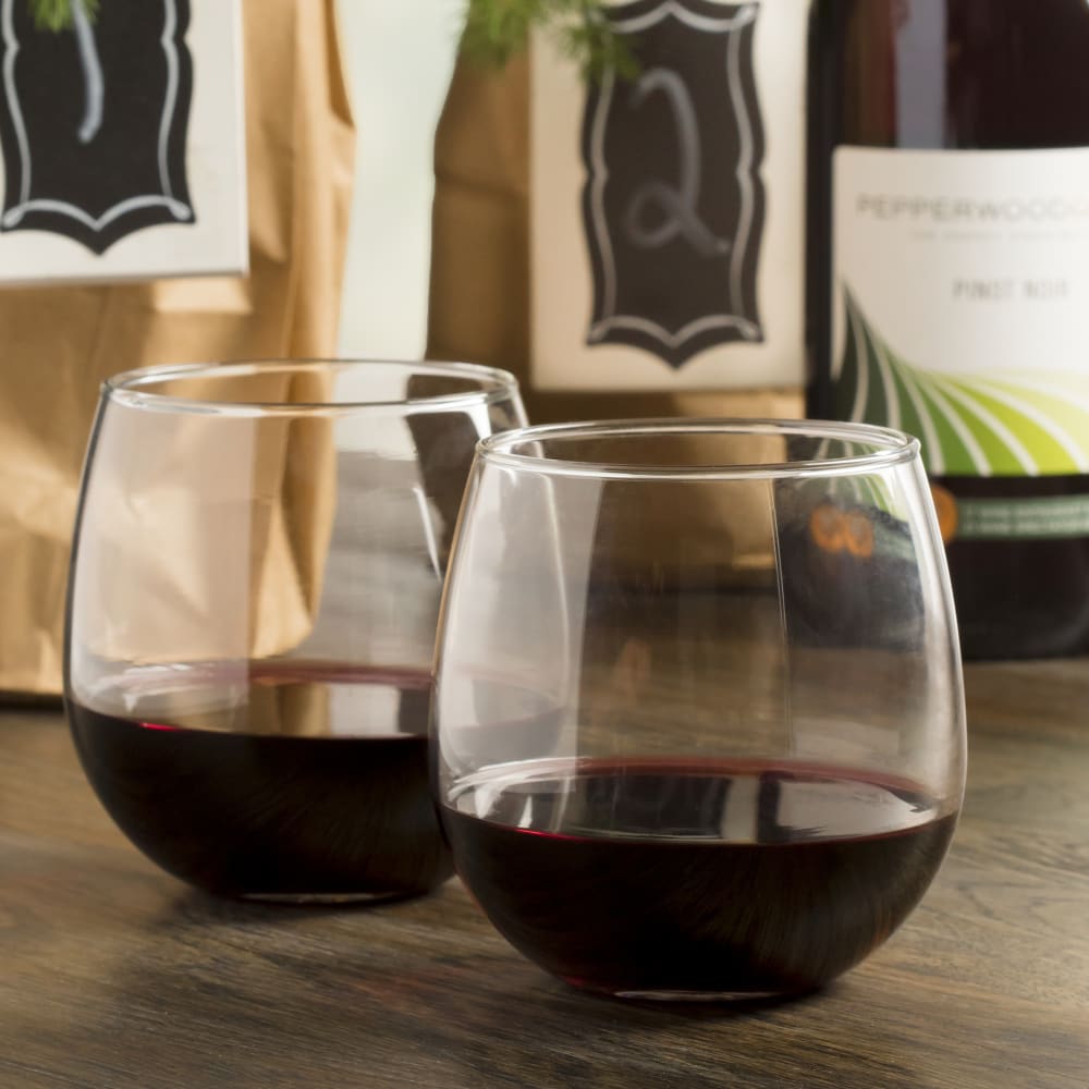 Libbey 222 16 3/4 oz Stemless Red Wine Glass